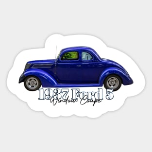 1937 Ford 5 Window Coupe Sticker